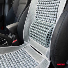 Beaded seat mat with back support for the car AMIO-03641
