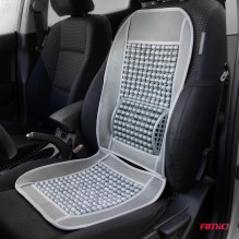 Beaded seat mat with back support for the car AMIO-03641
