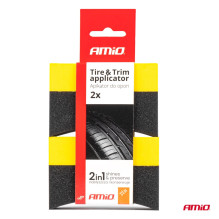 Car tire applicator sponge set of 2 AMIO-04018