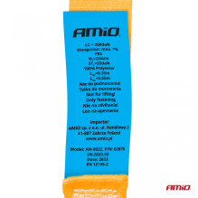 Pas transportowy z napinaczem 500 kg 25 mm 6 m BELT-08 AMIO-02876