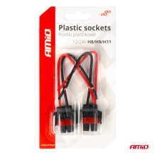 Ceramic straight cubes H8 H9 H11 socket plug AMIO-03182