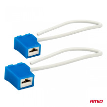 Kostki ceramiczne kątowe H1 H3 wtyczka gniazdo AMIO-03051