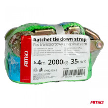 Pas transportowy z napinaczem 2000kg 38mm 4m AMIO-03294