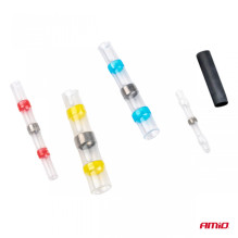 Konektory złączki z cyną koszulki termokurczliwe 100 szt. AMIO-03033
