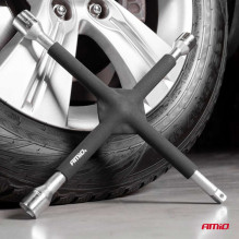 Klucz krzyżakowy gumowany 17 mm 19 mm 21 mm 1 / 2" AMIO-02402