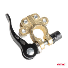 Universal brass battery clamps with connectors AMIO-04058