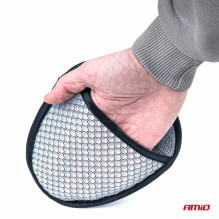 Microfiber pad sponge for cleaning rims and hubcaps AMIO-03843