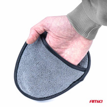 Microfiber pad sponge for cleaning rims and hubcaps AMIO-03843