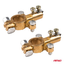 Žalvariniai akumuliatoriaus gnybtai 800 A, 2 vnt. AMIO-04390