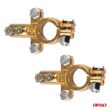 Brass battery terminals 800 A 2 pcs AMIO-04390