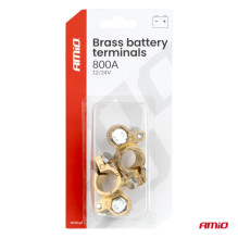 Brass battery terminals 800 A 2 pcs AMIO-04392