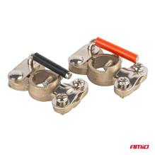 Brass self-locking battery clamps 2 pcs. 600A AMIO-03846