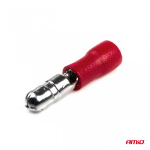 Konektory izolowane męskie okrągłe walcowe 4mm 0.5-1.5mm2 10A 10 szt. AMIO-03071