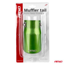 Exhaust muffler tip stainless steel green AMIO-04071