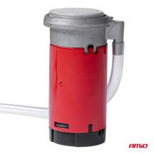 Horn, sound signal, fanfare, chrome, 12V, AMIO-03618