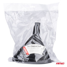 Universalus plastikinis piltuvėlis su sieteliu, 3 dalių, elipsės formos, 14 cm AMIO-04037