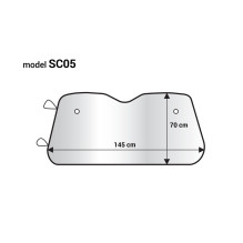 Osłona na szybę 140x70cm przeciwsłoneczna przeciwszronowa AMIO-01535