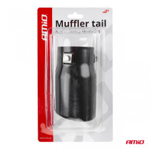 Końcówka tłumika wydechu stal nierdzewna MT 017B czarna AMIO-01317