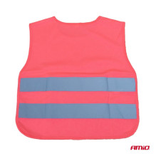 Children's reflective warning vest, pink, smile, AMIO-03988