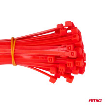 Įvairiaspalviai plastikiniai kabelių raiščiai, 150 vnt. rinkinys AMIO-04316