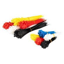 Multi-colored plastic cable...