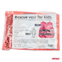 Children's pink reflective warning vest AMIO-03987