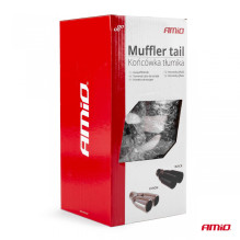 Końcówka tłumika wydechu stal nierdzewna MT 004 chrom AMIO-01304 Końcówka tłumika wydechu stal nierdzewna MT 004 chrom AMIO-01304