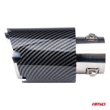 Exhaust muffler tip stainless steel carbon AMIO-04065