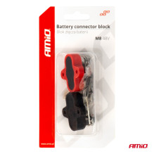 Battery connector distribution block bus bar double set max 48V M8 AMIO-03806