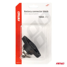 Battery connector distribution block bus bar 8-fold max 48V 160A AMIO-03807