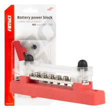 Įžeminimo ir paskirstymo bloko šyna M6 12V - 48V 150A AMIO-03810