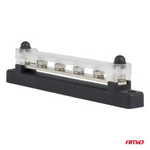 Ground plus distribution block bus bar M6 12V - 48V 150A AMIO-03808