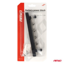 Ground plus distribution block bus bar M6 12V - 48V 150A AMIO-03808