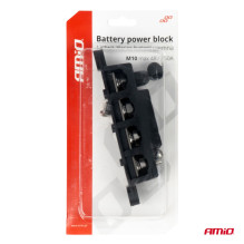 Neigiamo įžeminimo paskirstymo bloko šyna M10 12V - 48V 250A AMIO-03811