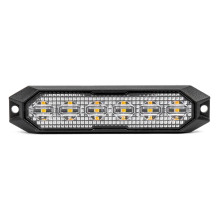 Plokščia įspėjamoji posūkio lemputė 6x3W LED R65 R10 12V 24V AMIO-03930
