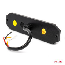 Flat warning flasher lamp 6x3W LED R65 R10 12V 24V AMIO-03930 Flat warning flasher lamp 6x3W LED R65 R10 12V 24V AMIO-03930