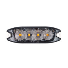 Lampa błyskowa ostrzegawcza płaska 4 LED R65 R10 12-24V AMIO-02298