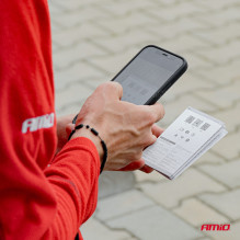 Kamera cofania parkowania bezprzewodowa WIFI w ramce tablicy AMIO-03539