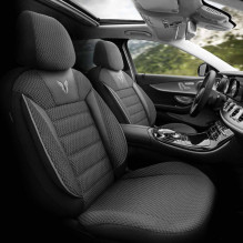 Komplet pokrowców na fotele samochodowe OTOM TORO 902 BLACK / SMOKED NZ