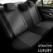 Komplet pokrowców na fotele samochodowe OTOM TORO 902 BLACK / SMOKED NZ