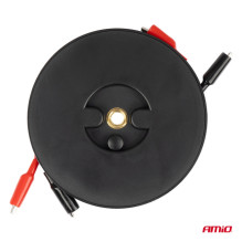 Valcuoti krokodilo formos matavimo kabeliai 2x9m AMIO-04275