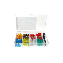 Bezpieczniki samochodowe płytkowe standard zestaw komplet 80 szt. MIX AMIO-02224