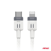 Kabel do ładowania USB-C - IPHONE LIGHTNING FullLINK 20W 100cm AMIO-03910