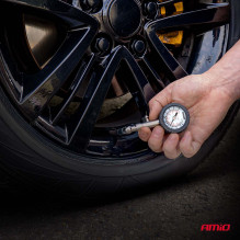 AMIO-04469 analog pressure gauge with rotating head and reset valve