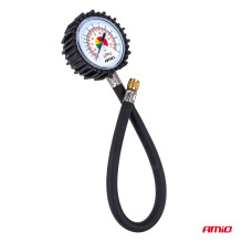 Analog pressure gauge with hose 30cm 12 bar AMIO-04468
