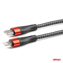Kabel UC-19 USB-C + Lightning iphone 200 cm FullLINK AMIO-02931