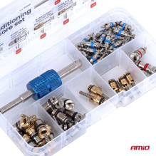 Set of air conditioning valves, 61 pcs. AMIO-04446