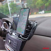Uchwyt samochodowy magnetyczny na telefon do kratki wentylacyjnej 360° AMIO-04141