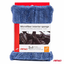 Microfiber sponge for cleaning car interior AMIO-03844