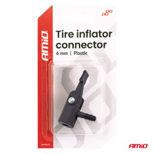 Plastic compressor adapter 6mm AMIO-04501